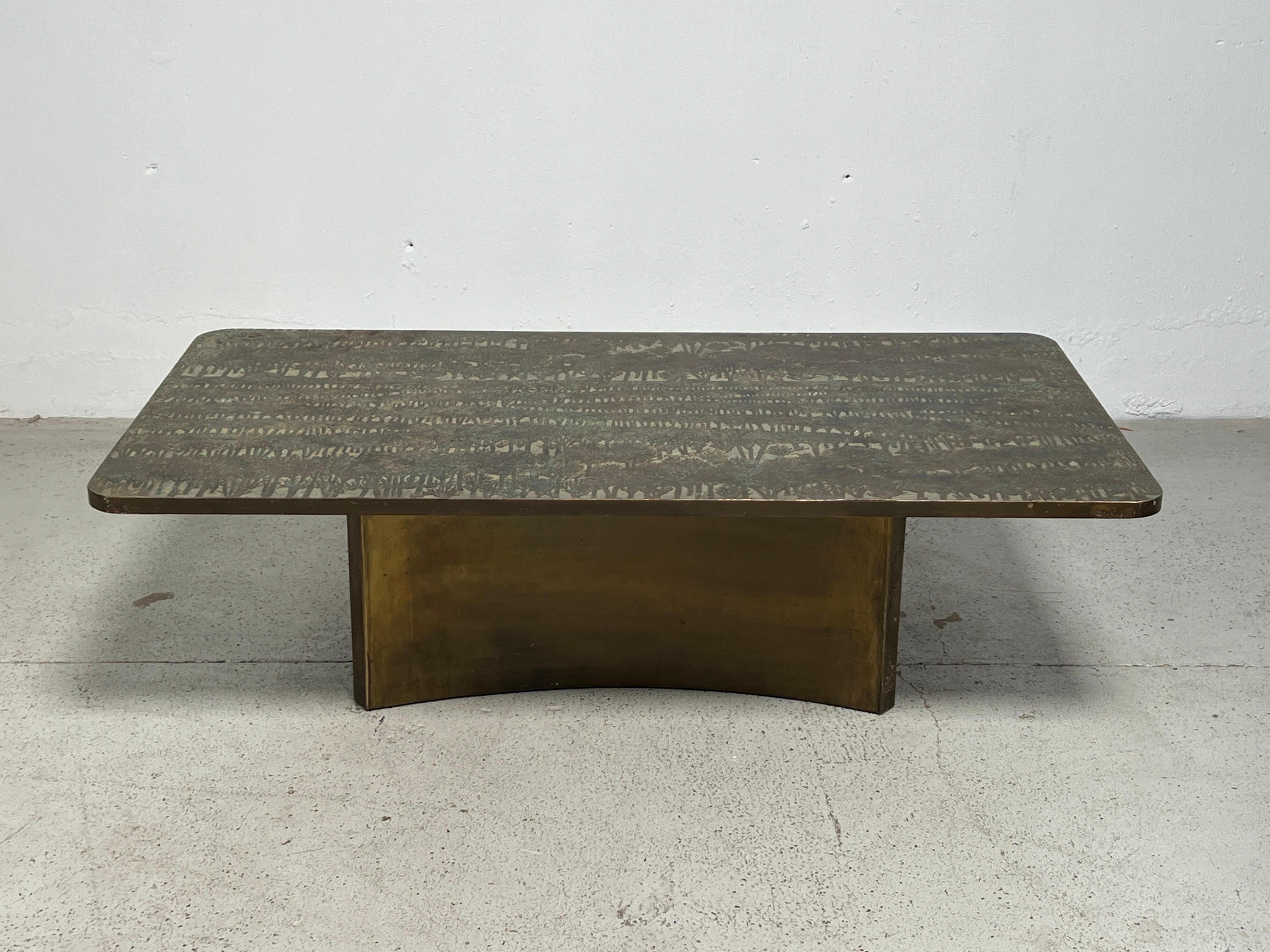 Philip and Kelvin Laverne Eternal Forest Coffee Table In Good Condition For Sale In Dallas, TX