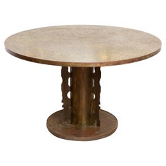 Philip and Kelvin LaVerne Etruscan Center Table, New York, circa 1960's