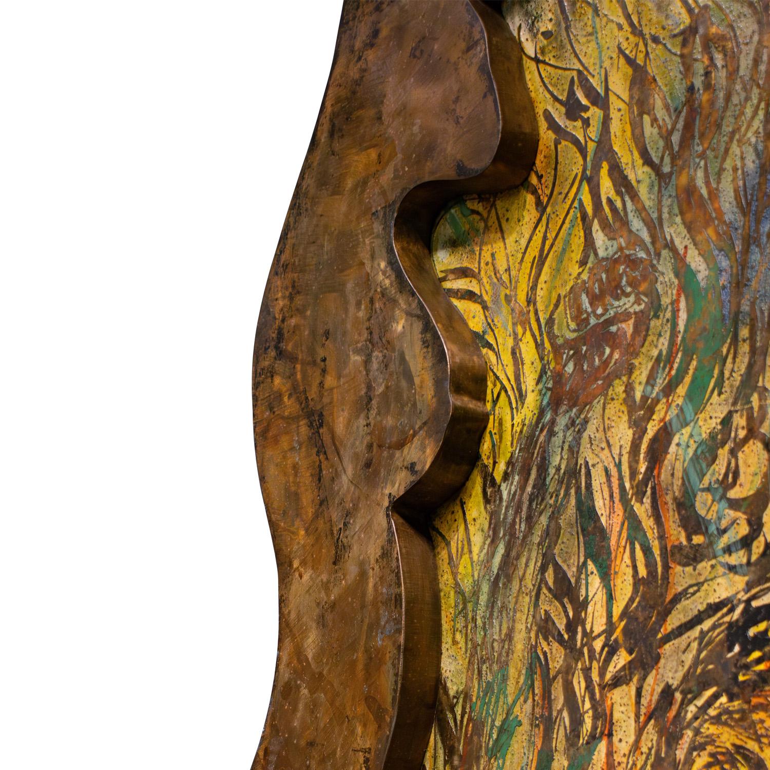 Philip and Kelvin LaVerne Exceptional Bronze Painting 