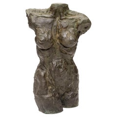 Philip and Kelvin LaVerne Female Torso Sculpture in Bronze circa 1970 'Signed'