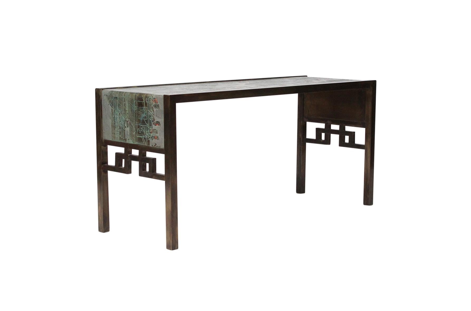 Mid-Century Modern Philip and Kelvin Laverne “Festival” Console Table