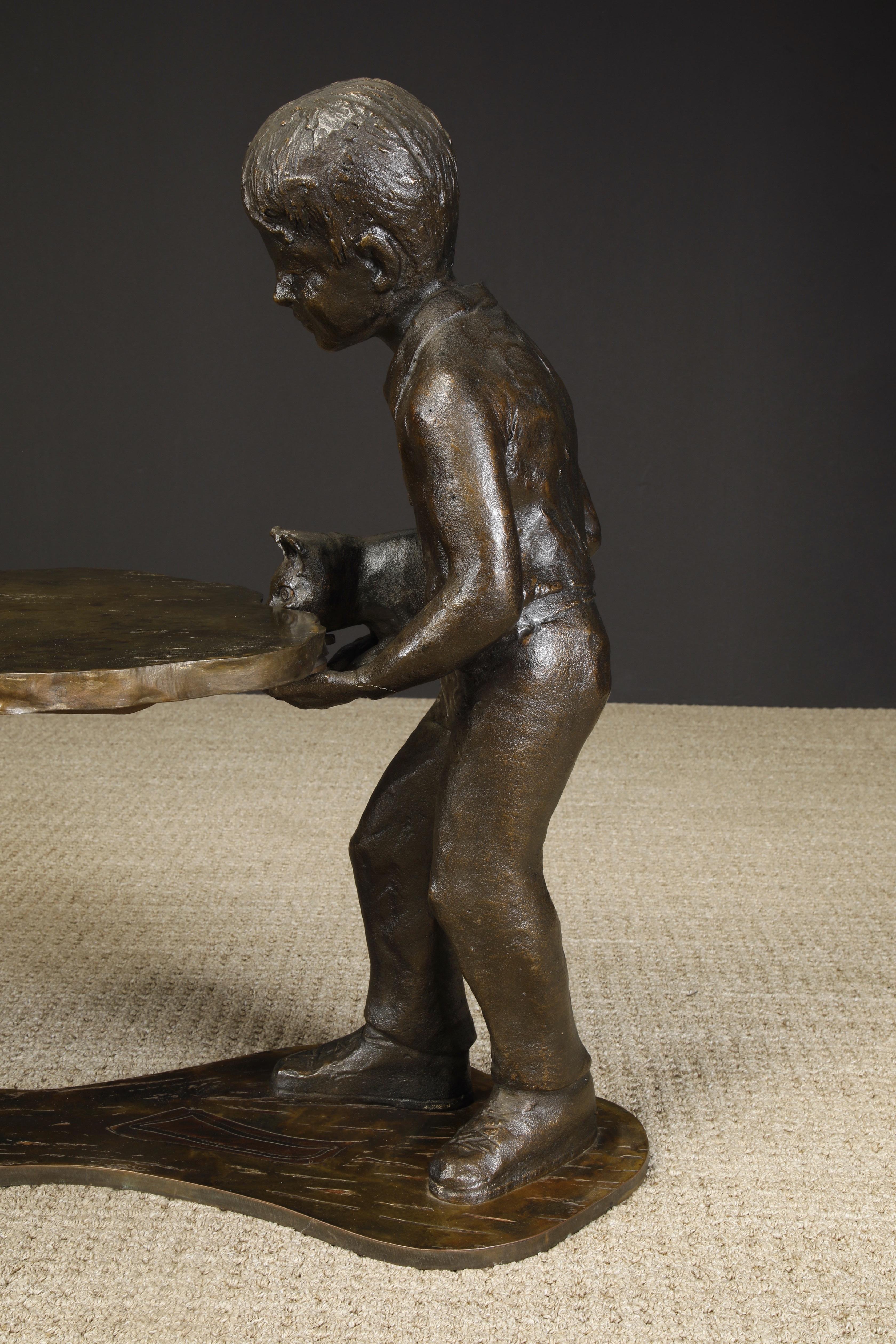 Philip and Kelvin LaVerne 'Generation' Bronze Sculpture Table, c. 1964, Signed For Sale 4