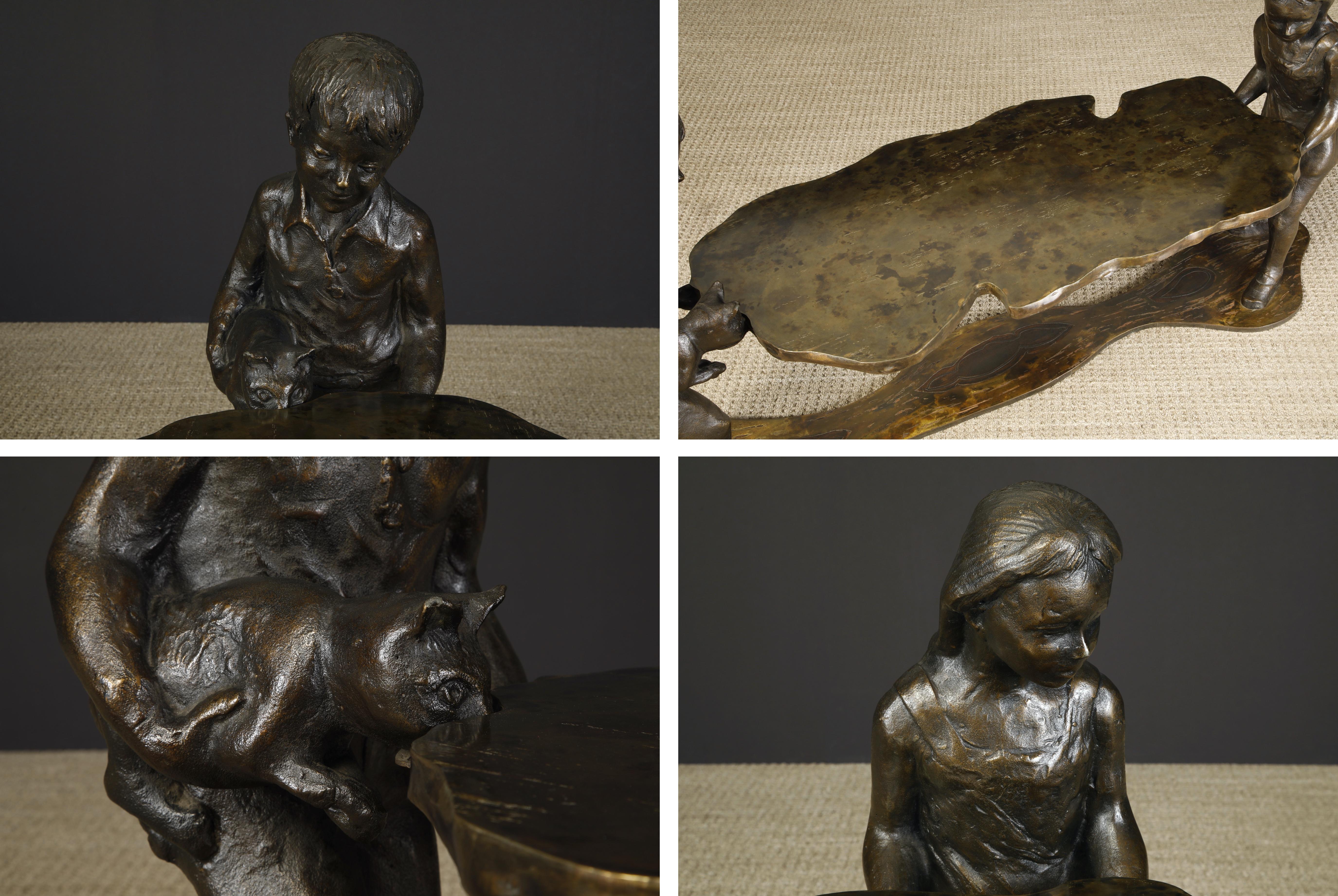 Philip and Kelvin LaVerne 'Generation' Bronze Sculpture Table, c. 1964, Signed For Sale 10