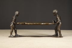 Philip and Kelvin LaVerne 'Generation' Bronze Sculpture Table, c. 1964, Signed