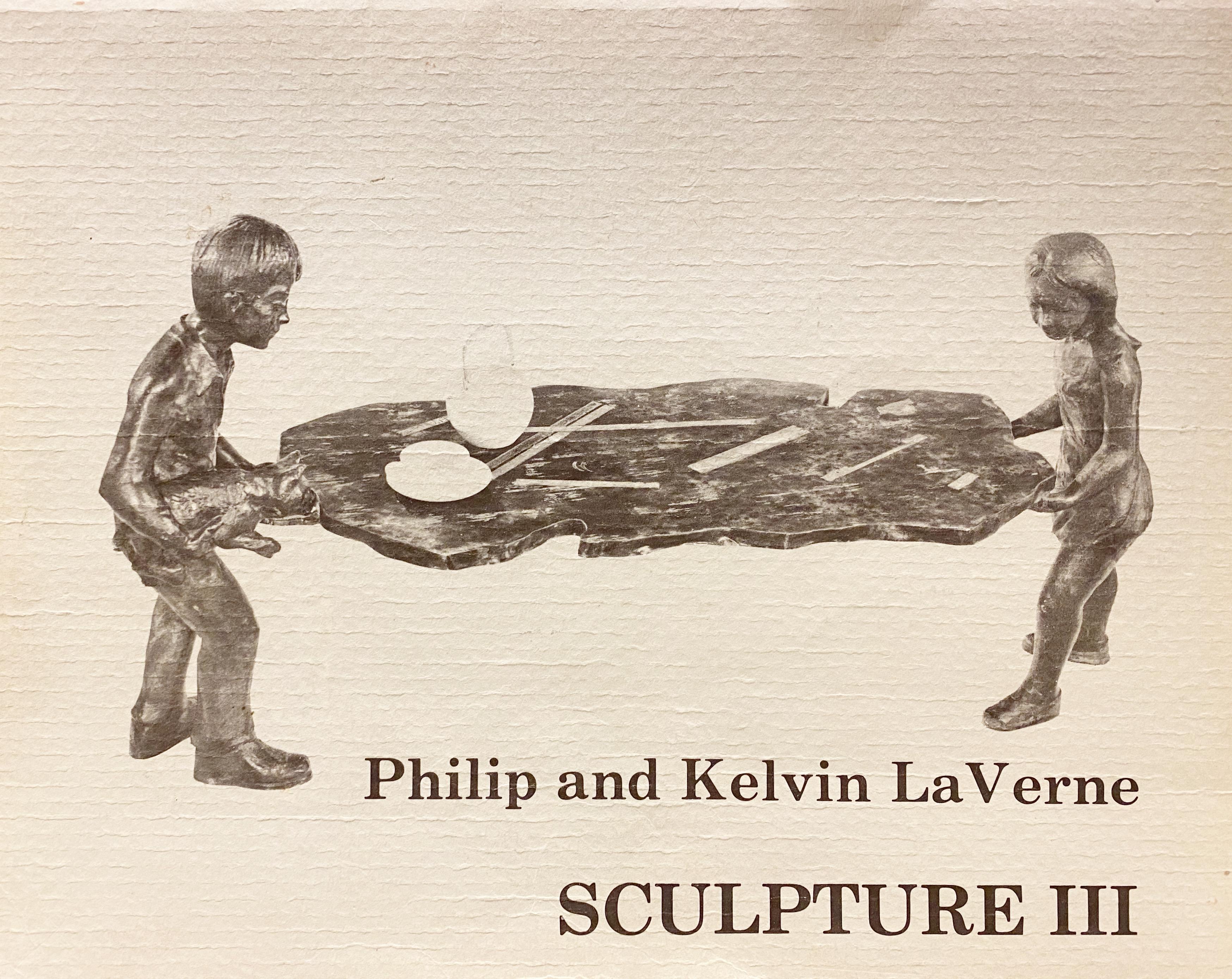 Philip and Kelvin LaVerne 'Generation' Bronze Sculpture Table, c. 1964, Signed For Sale 13