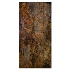 Philip and Kelvin LaVerne Large "Rainforest" Painting on Bronze 1970s (Signed) Vintage Philip and Kelvin LaVerne Large "Rainforest" Painting on Bronze 1970s (Signed)