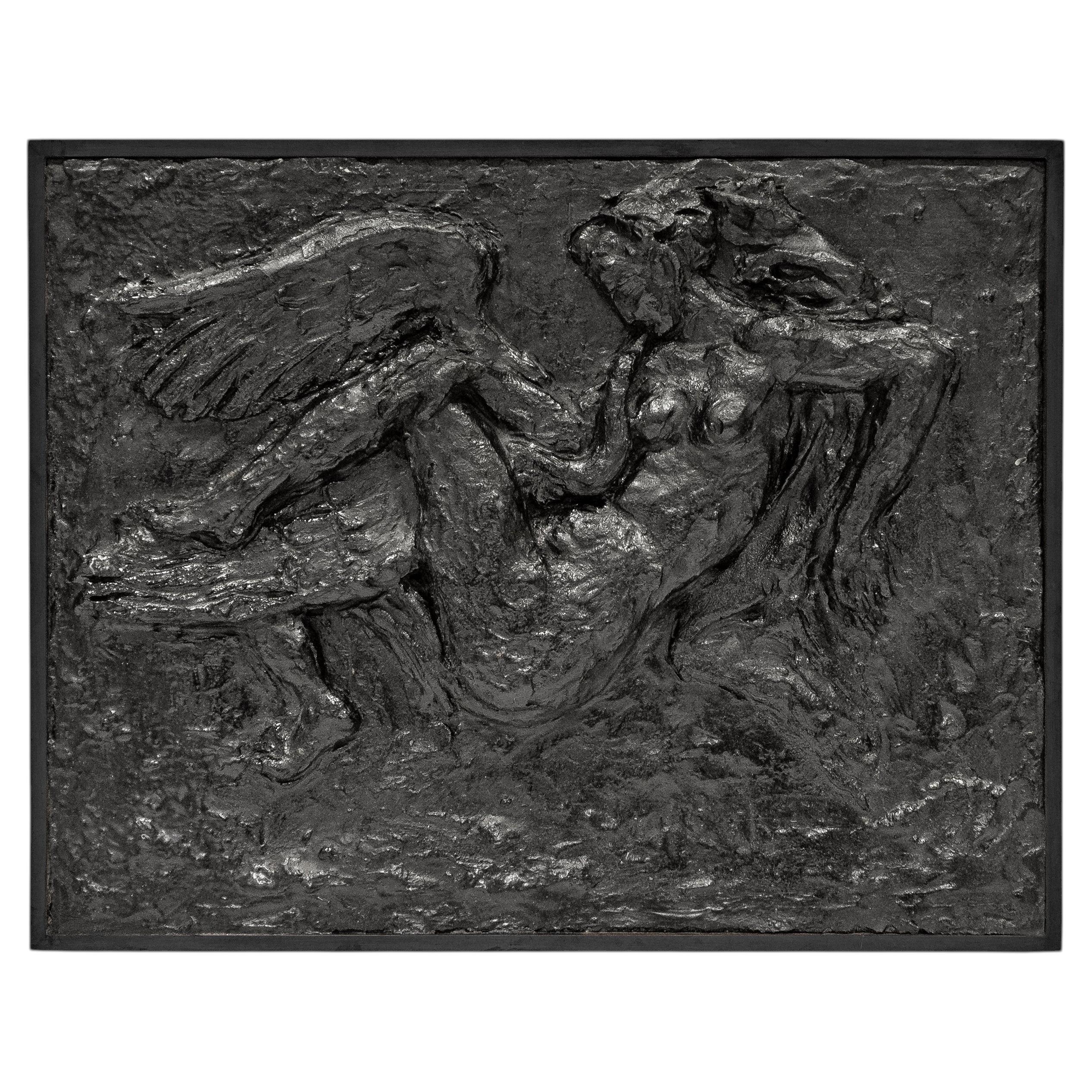 Philip and Kelvin LaVerne "Leda and the Swan" Wall Sculpture 1960s (Signed)