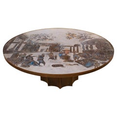 Philip and Kelvin LaVerne Magnificent "Odyssey" Coffee Table 1960s (Signed)