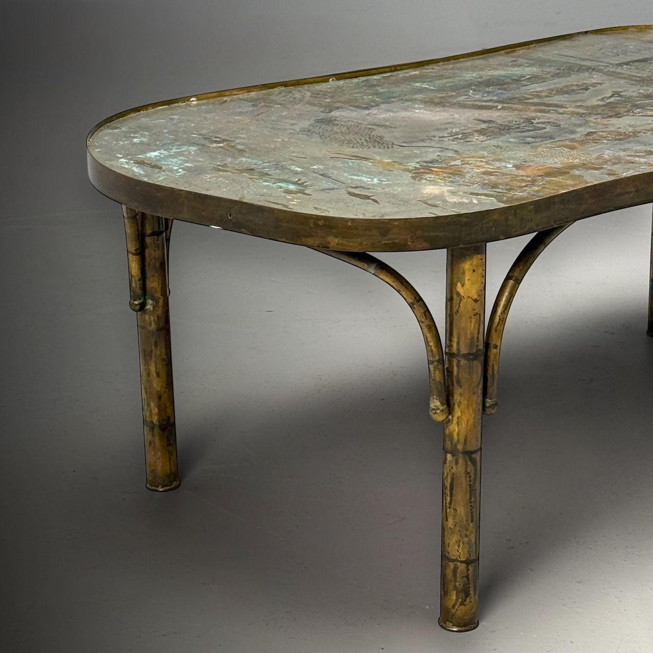 Philip and Kelvin LaVerne, Mid-Century Modern, Chan 140 Coffee Table, Bronze 1