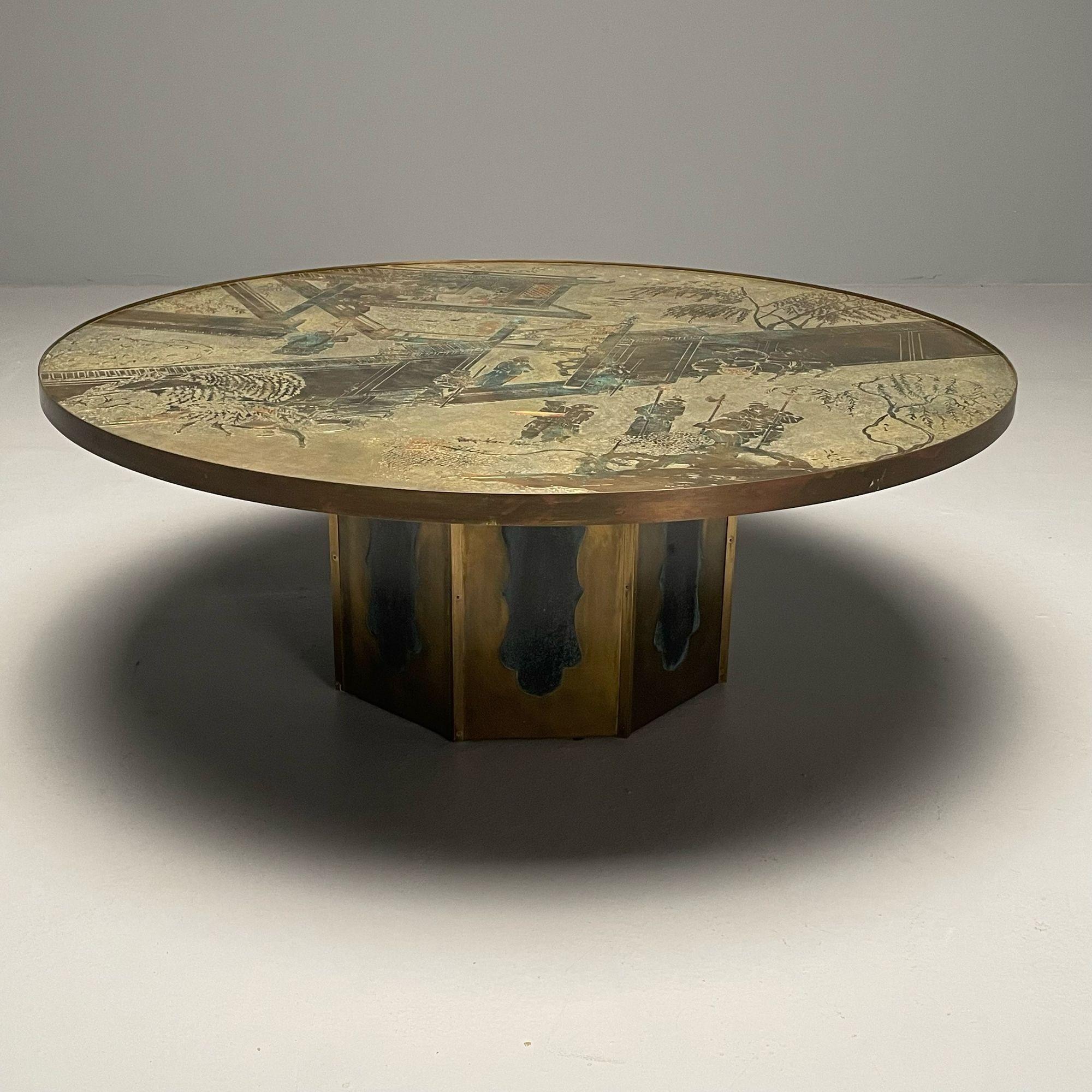 Mid-20th Century Philip and Kelvin Laverne, Mid-Century Modern, Chan Coffee Table, Bronze, 1960s