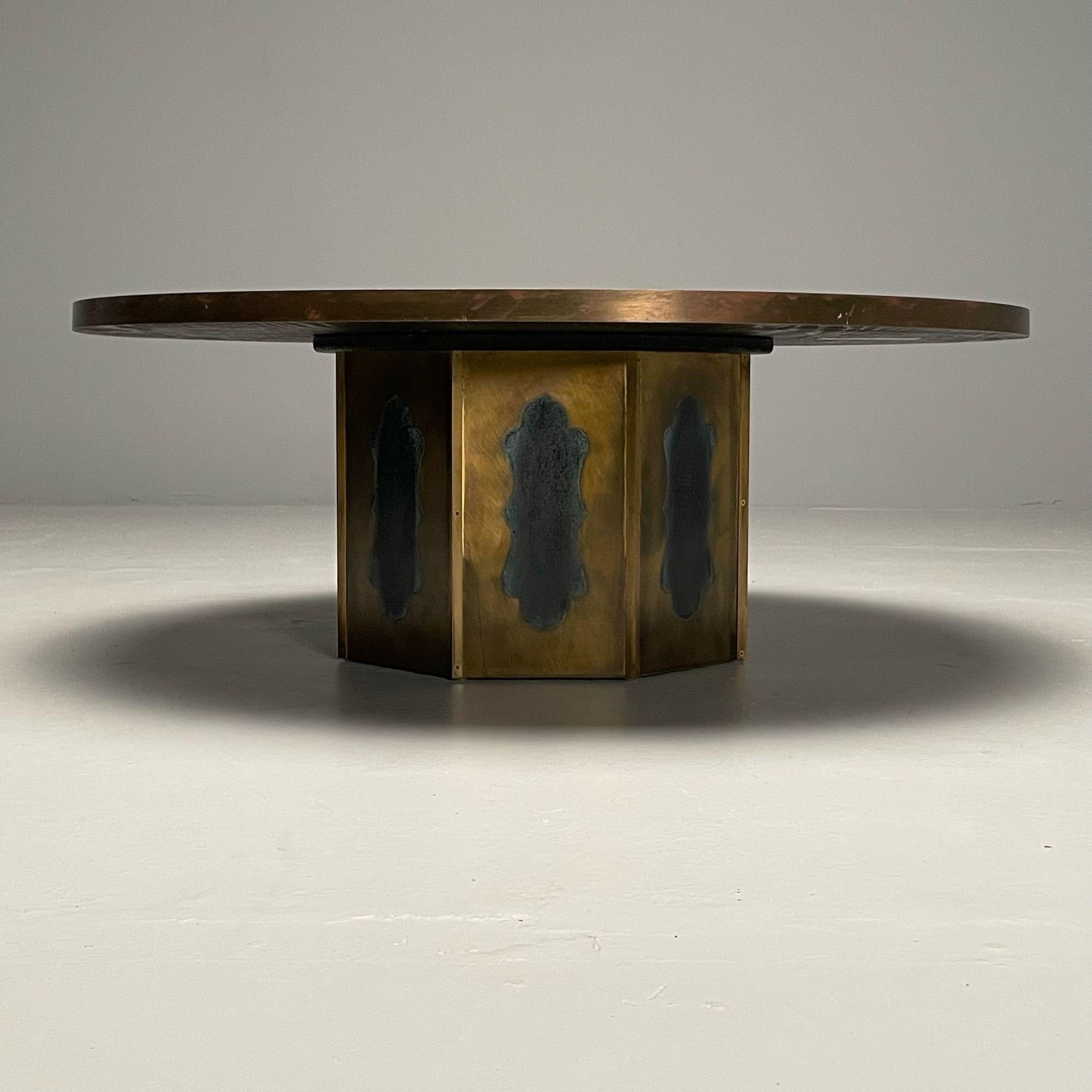 Philip und Kelvin Laverne, Mid-Century Modern, Chan-Couchtisch, Bronze, 1960er Jahre im Angebot 1