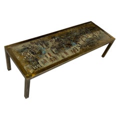 Philip and Kelvin Laverne Modern Bronze Coffee Table Spring Festival