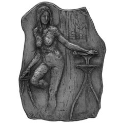 Philip and Kelvin LaVerne "Nude #1" Wall-Hanging Sculpture  1960s (Signed)