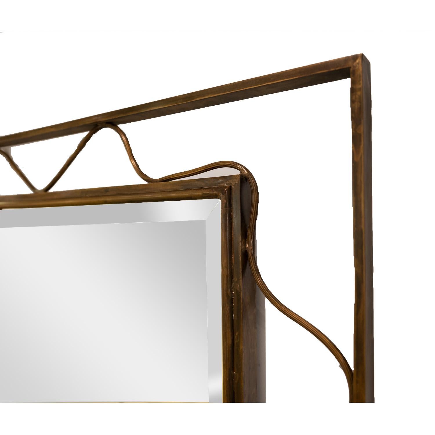 Mid-Century Modern Philip and Kelvin LaVerne One-of-a-Kind Important Mirror 1960s 'Signed'