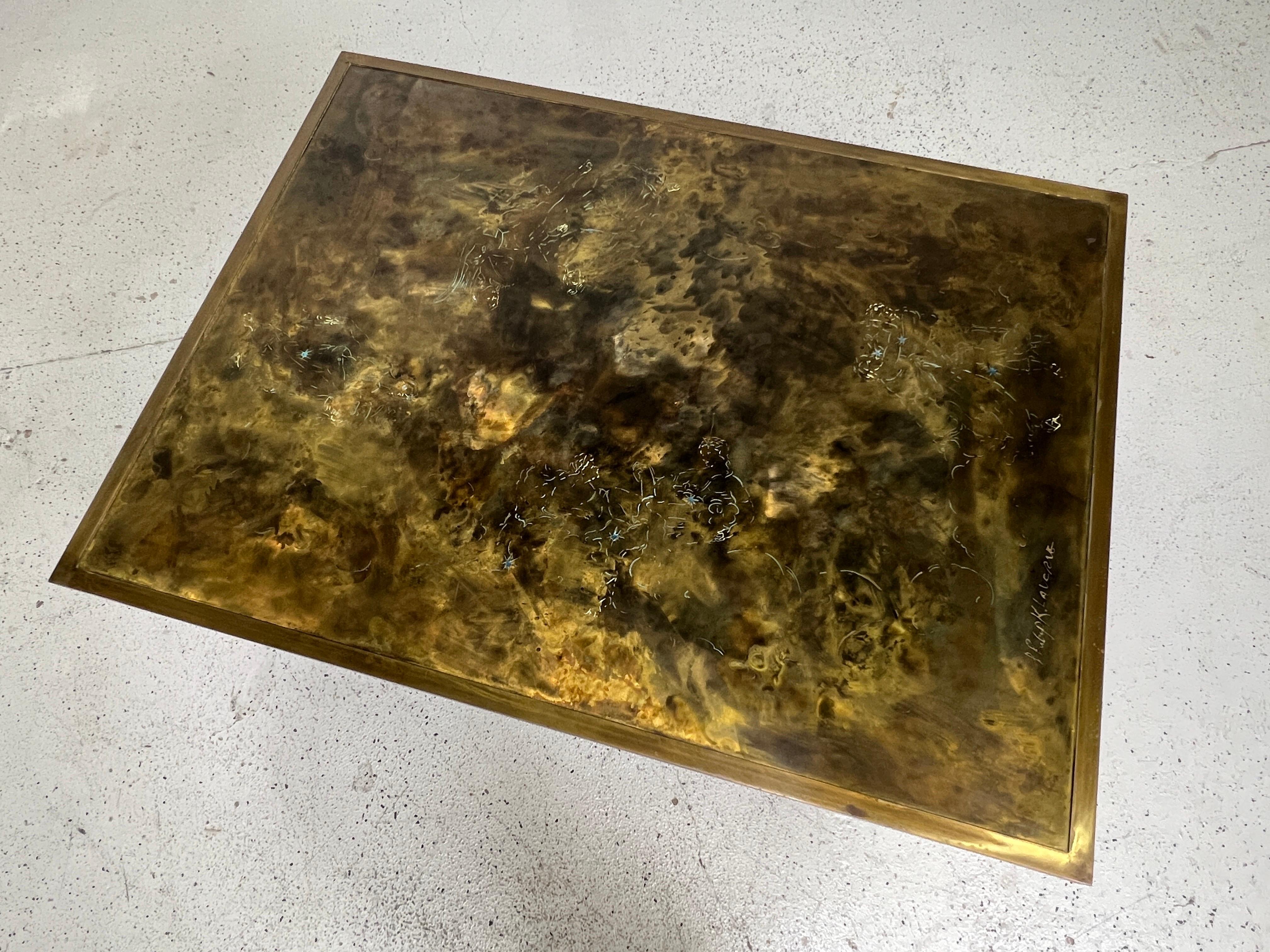 Philip and Kelvin Laverne Patinated Bronze Classical Coffee Table 11
