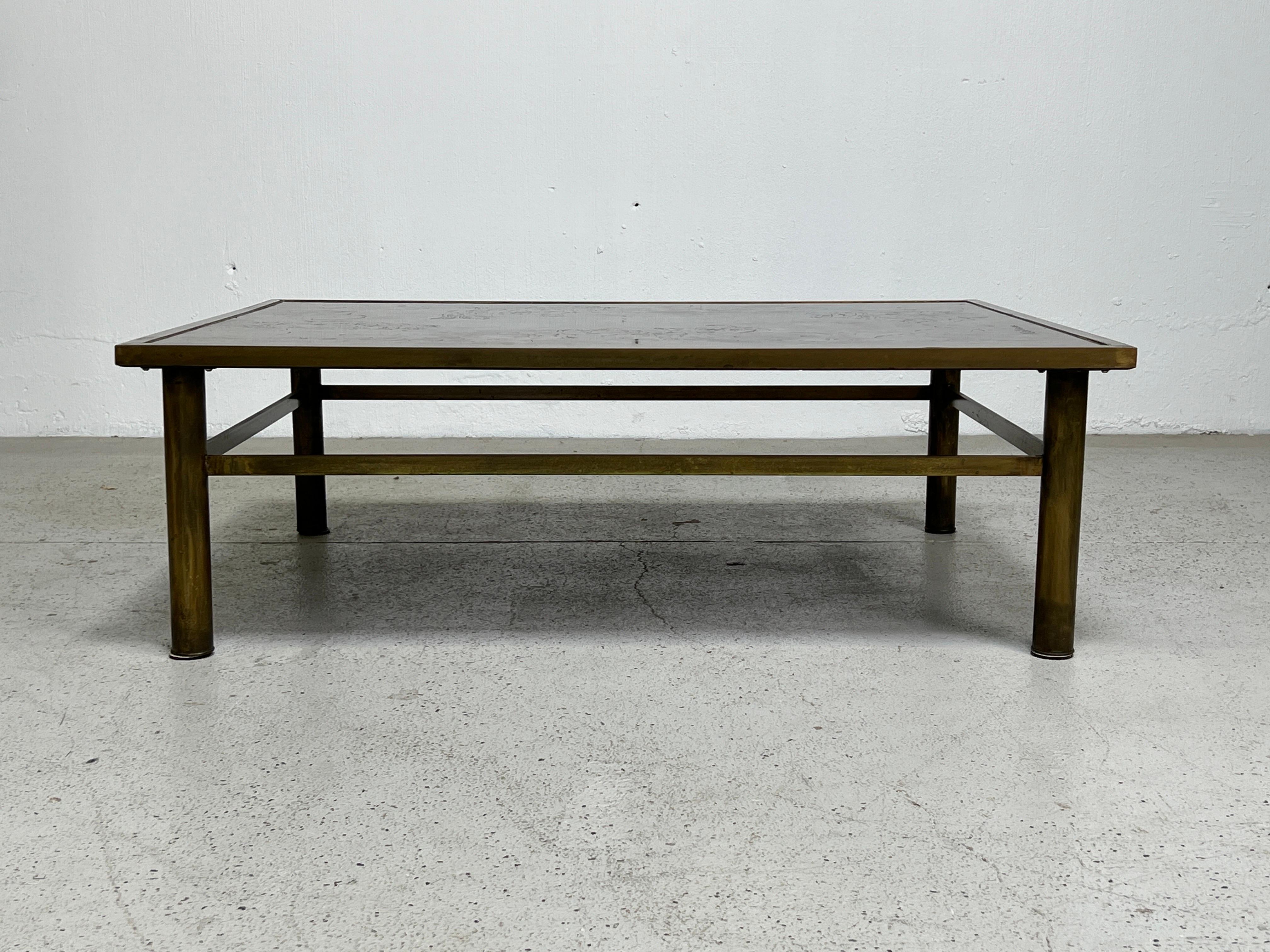 Philip and Kelvin Laverne Patinated Bronze Classical Coffee Table 1