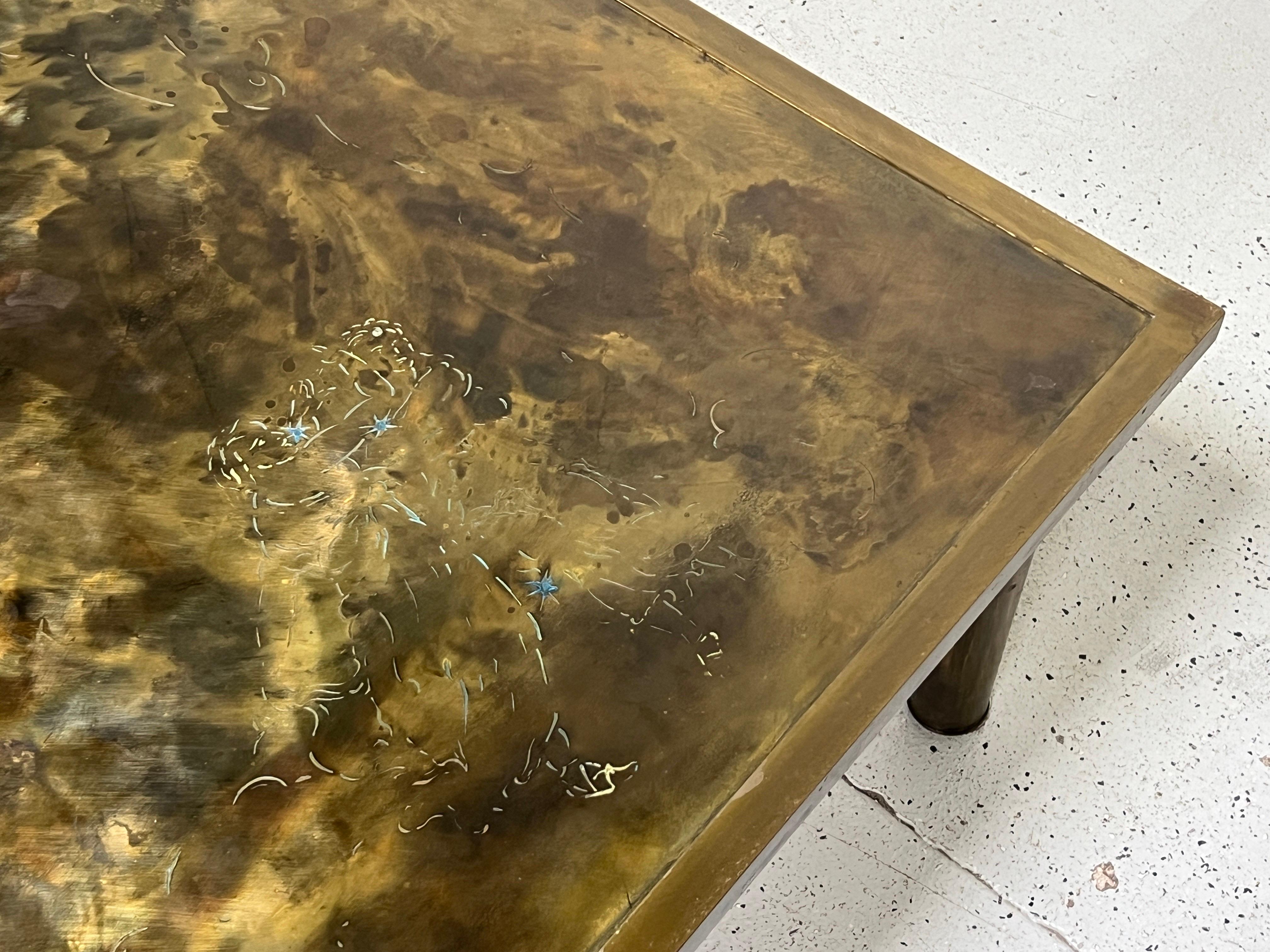 Philip and Kelvin Laverne Patinated Bronze Classical Coffee Table 4