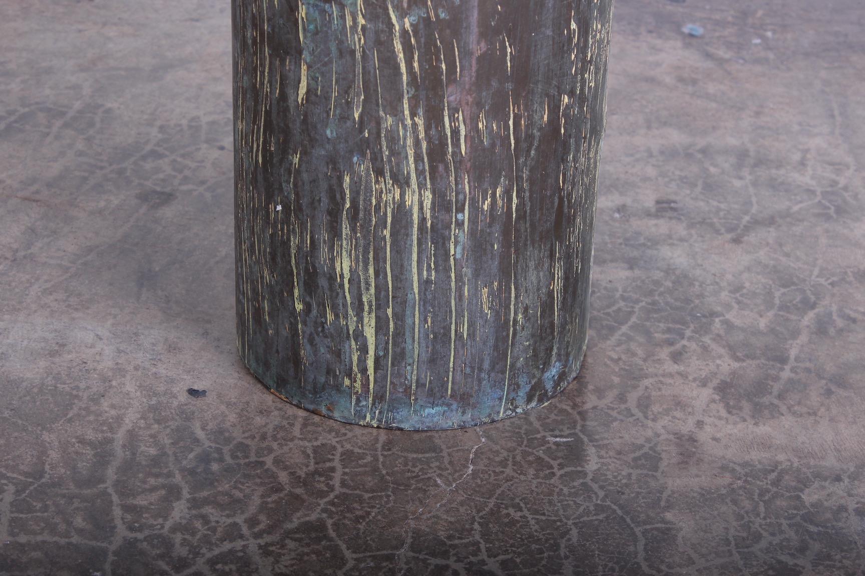 Philip and Kelvin LaVerne Patinated Side Table 2