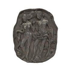 Philip and Kelvin LaVerne Rare "Adam and Eve" Wall Sculpture 1960s (Signed)