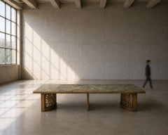 Philip and Kelvin LaVerne, Rare and Important Dining Table, Bronze, USA, 1960s