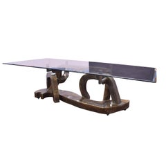 Philip and Kelvin LaVerne Rare and Important Symphony Dining Table 1970's signed