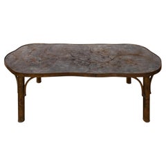 Philip and Kelvin LaVerne Rare "Chan Floral" Coffee Table 1950s (Signed)