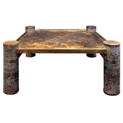 Philip and Kelvin LaVerne Rare "Les Chine Cocktail Table" 1960s 
Signed
