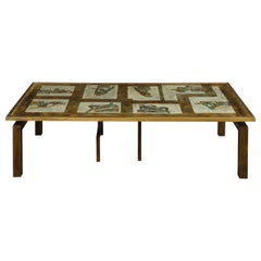 Philip and Kelvin LaVerne Rare "Medici" Coffee Table 1960s 'Signed'