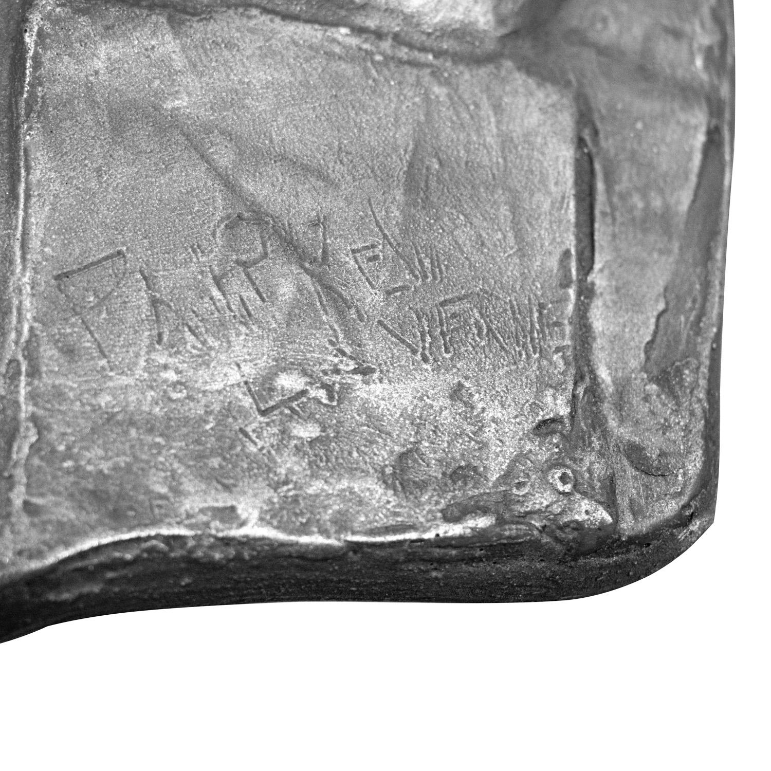Mid-20th Century Philip and Kelvin LaVerne Rare Pewter Wall Sculpture 1960s For Sale