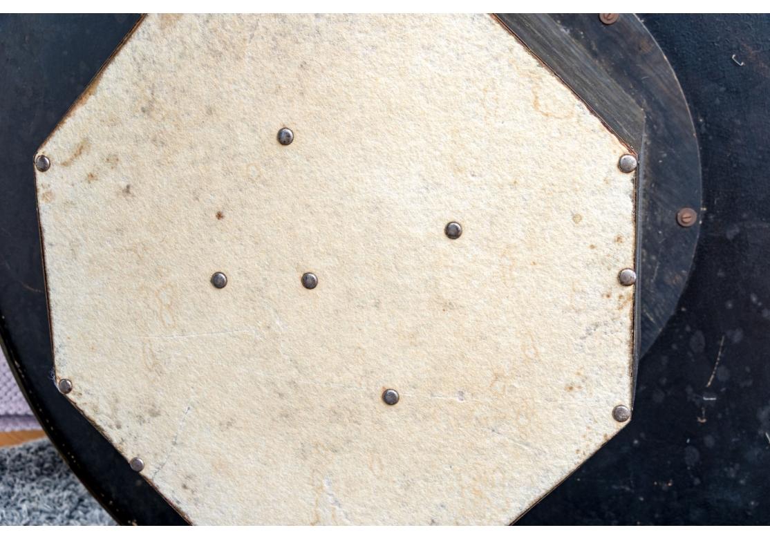 Mid-Century Modern Philip And Kelvin LaVerne Round Bronze Cocktail Table For Restoration en vente