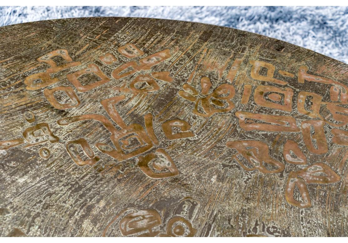 Philip And Kelvin LaVerne Round Bronze Cocktail Table For Restoration en vente 1