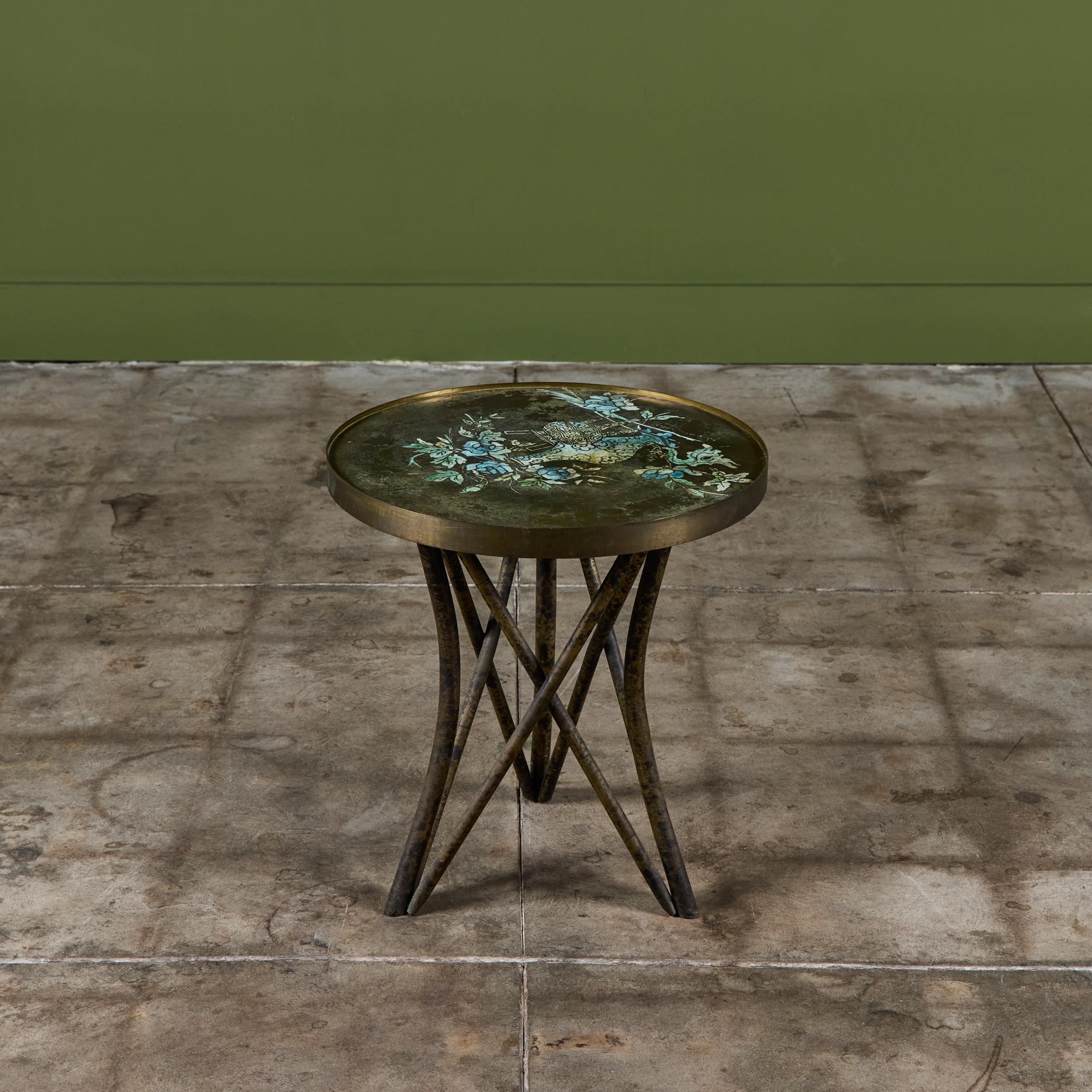 Americano Philip and Kelvin LaVerne Tavolino in bronzo 