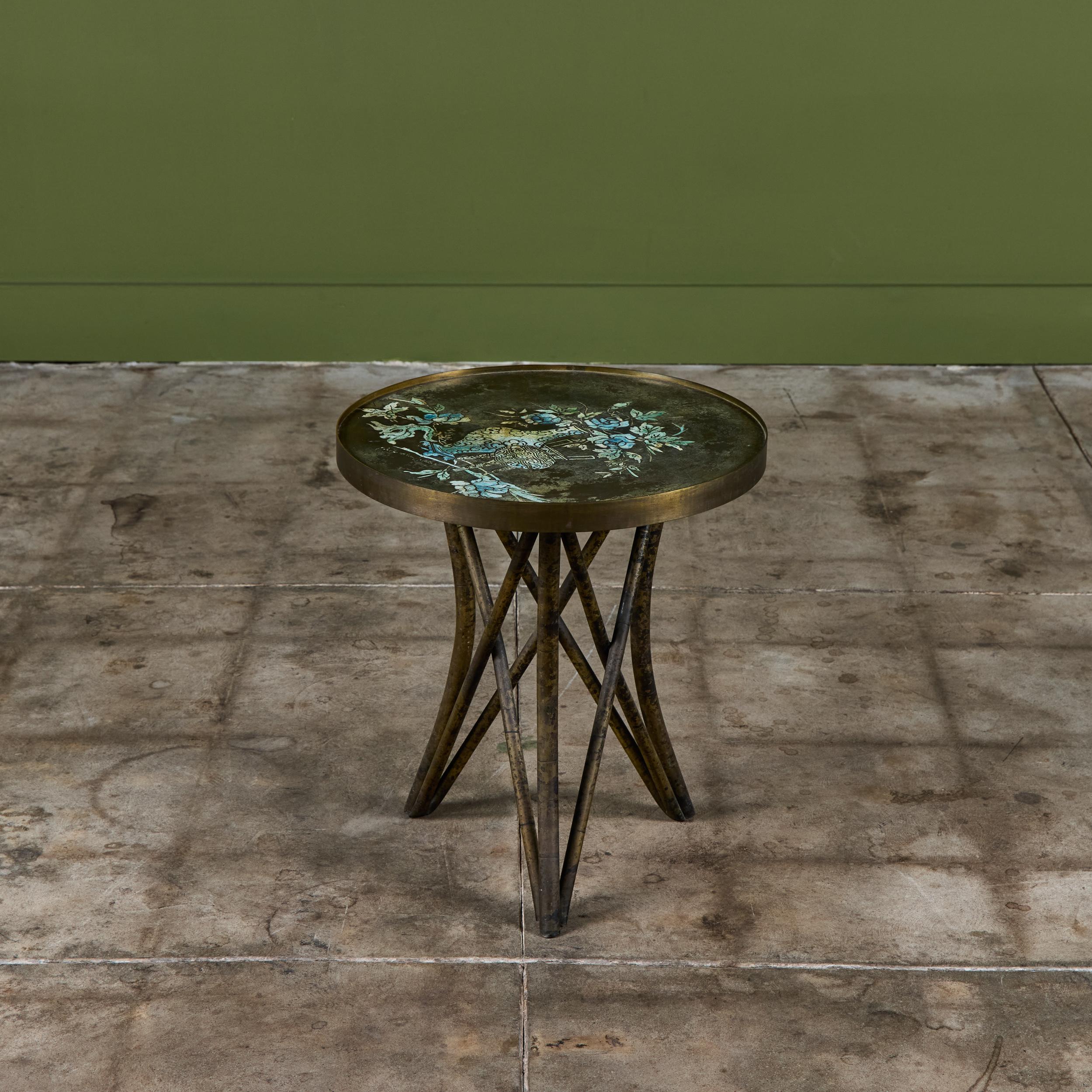 XX secolo Philip and Kelvin LaVerne Tavolino in bronzo 