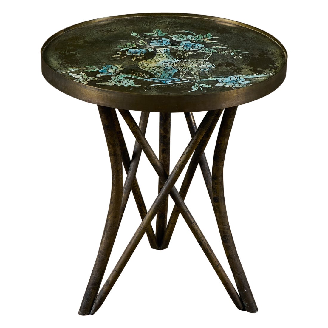 Philip and Kelvin Laverne "Shang Ti" Bronze Side Table