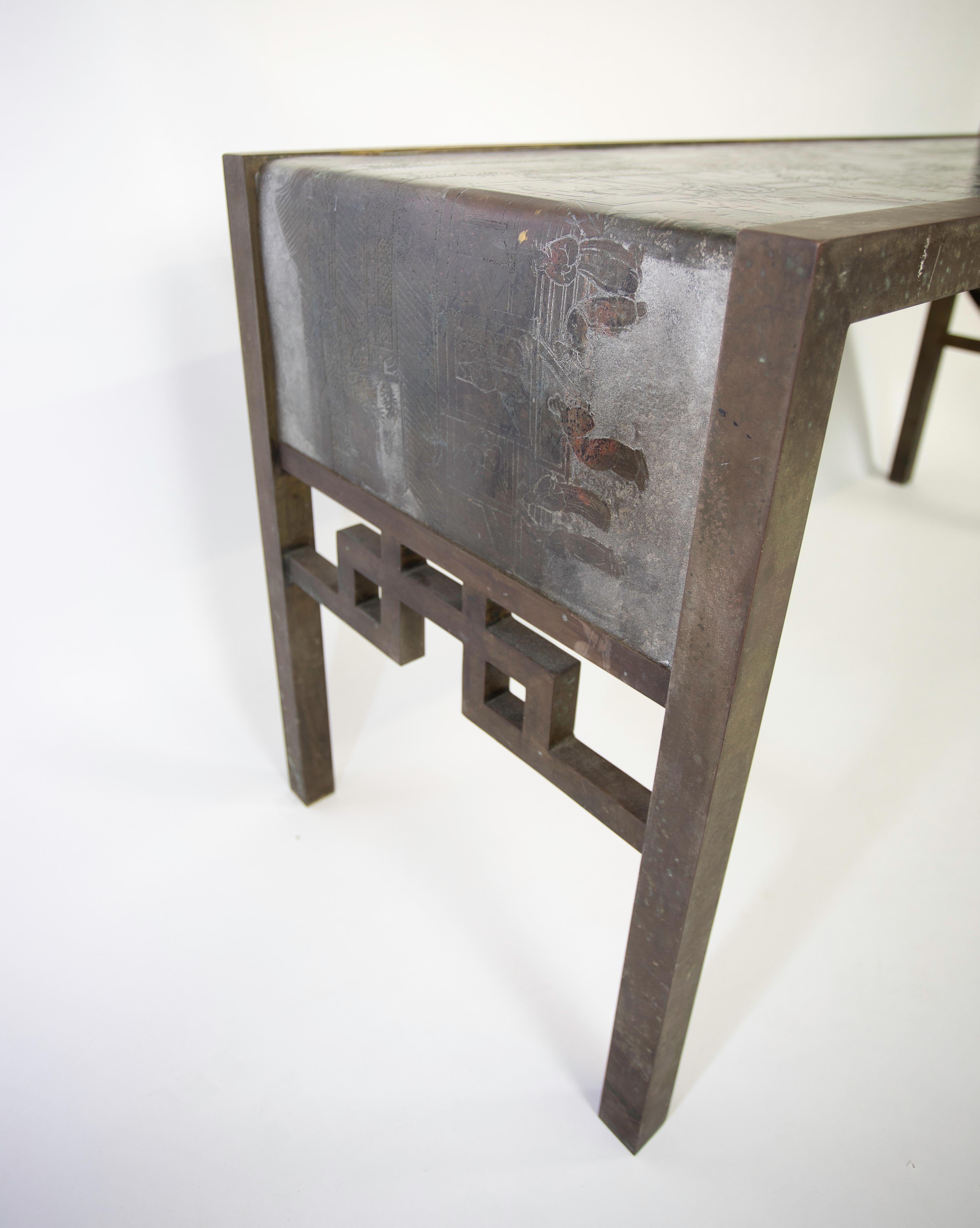 Mid-20th Century Philip and Kelvin Laverne Spring Festival Console Table For Sale