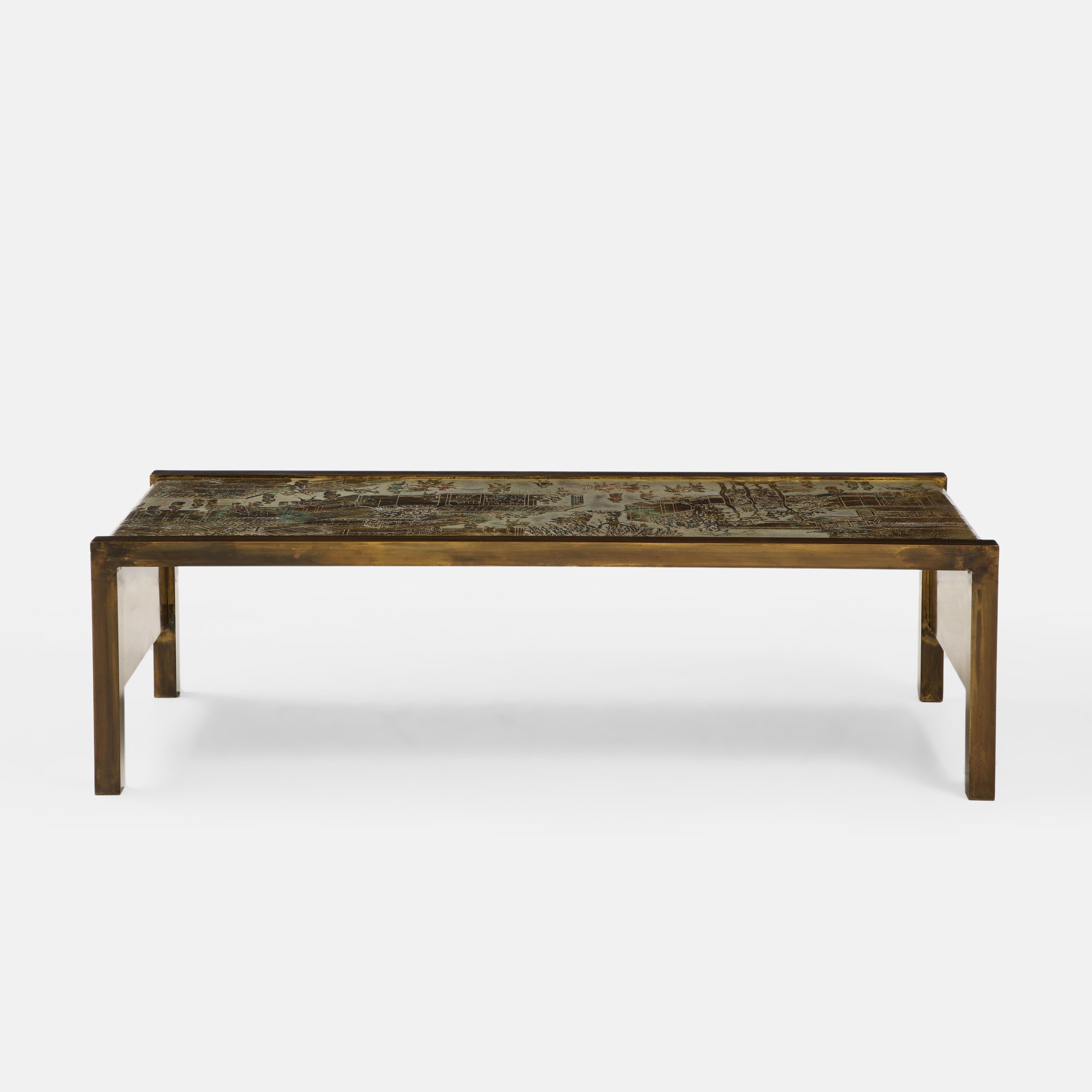 Philip and Kelvin LaVerne 'Spring Festival' Waterfall Coffee Table 2