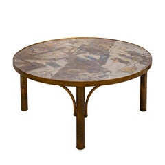 Philip and Kelvin LaVerne Superb "Chan" Coffee Table 1960s (Signed)