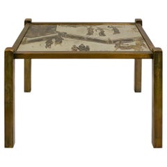 Philip and Kelvin LaVerne Table d'appoint "Tao" 1960s (Signé)
