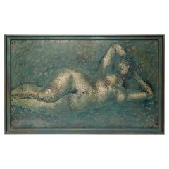 Philip and Kelvin LaVerne "The Passion" Female Nude Painting 1970 (Signed)