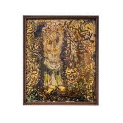 Philip and Kelvin LaVerne Unique "Caribbean" Painting on Bronze 1960s 'Signed'
