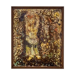 Philip and Kelvin LaVerne Pittura unica "Caraibi" su bronzo 1960 (Firmato)