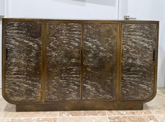 Philip and Kelvin LaVerne Very Rare and Important "Waves Cabinet" 1960s (Signed)