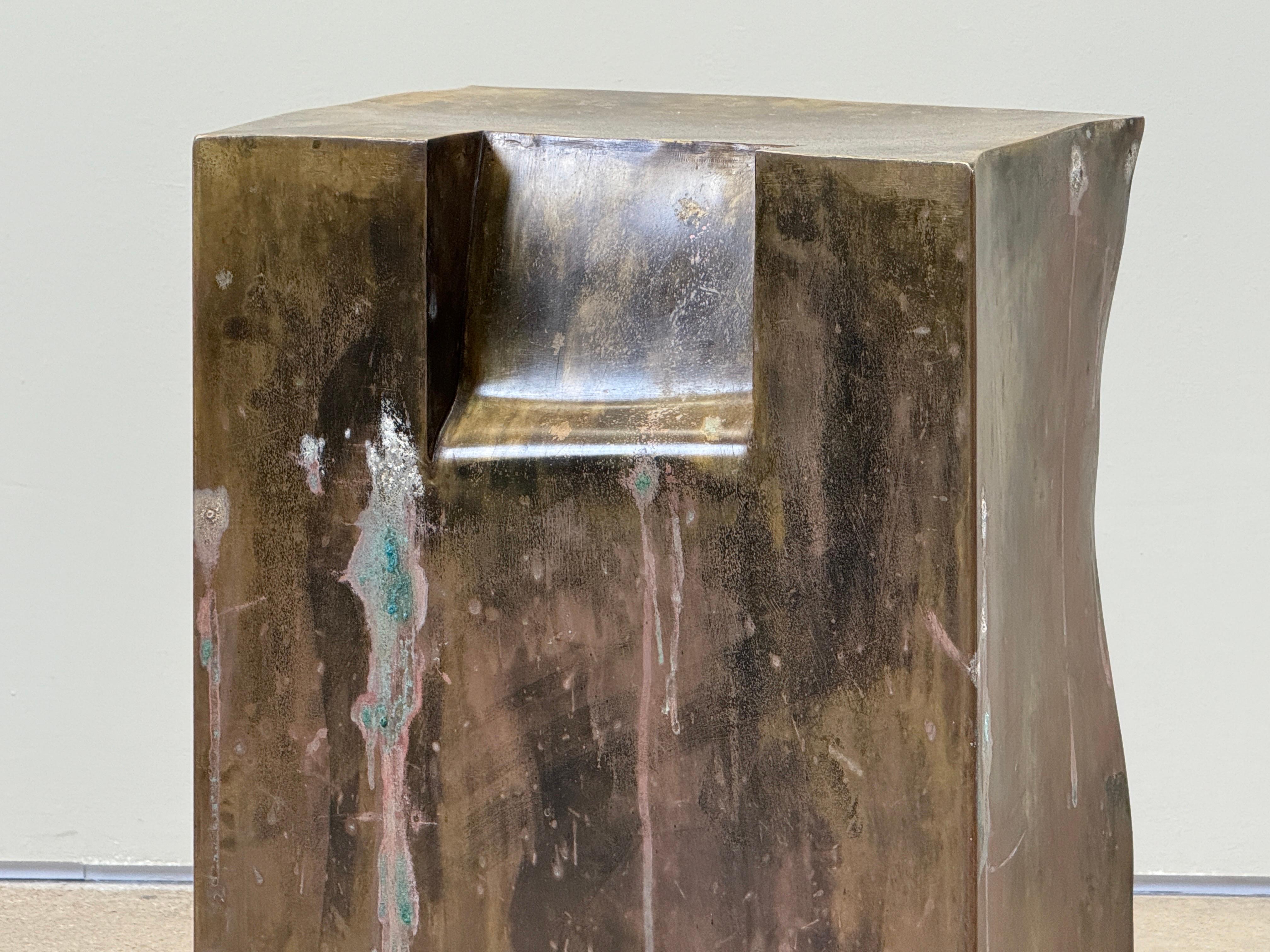 Philip and Kelvin Laverne 'Yielding' Side Table / Stool In Good Condition For Sale In Dallas, TX