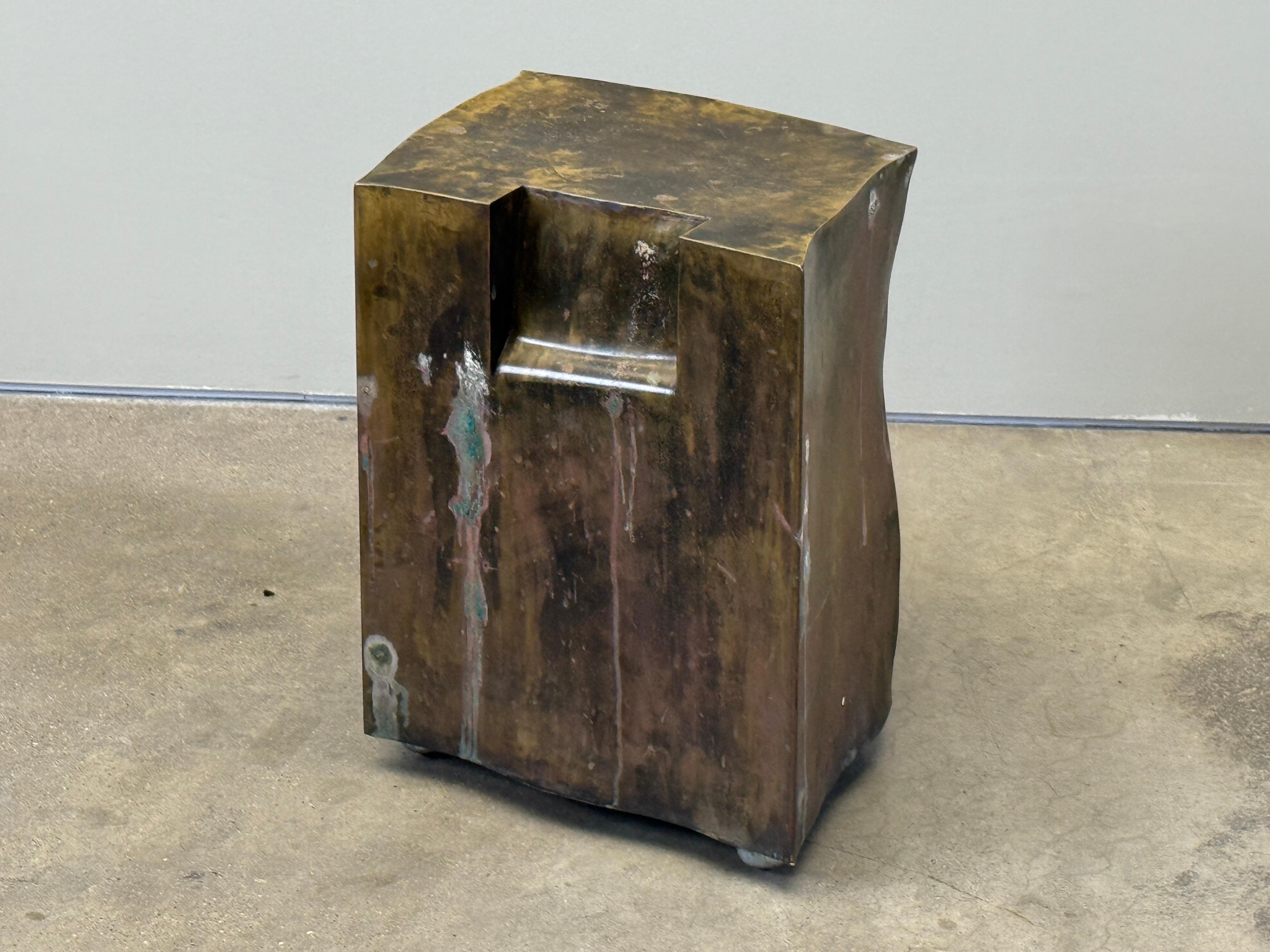 Late 20th Century Philip and Kelvin Laverne 'Yielding' Side Table / Stool For Sale