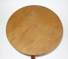 Philip Arctander Attributed, Circular Coffee Table in Walnut with 3 Club Legs