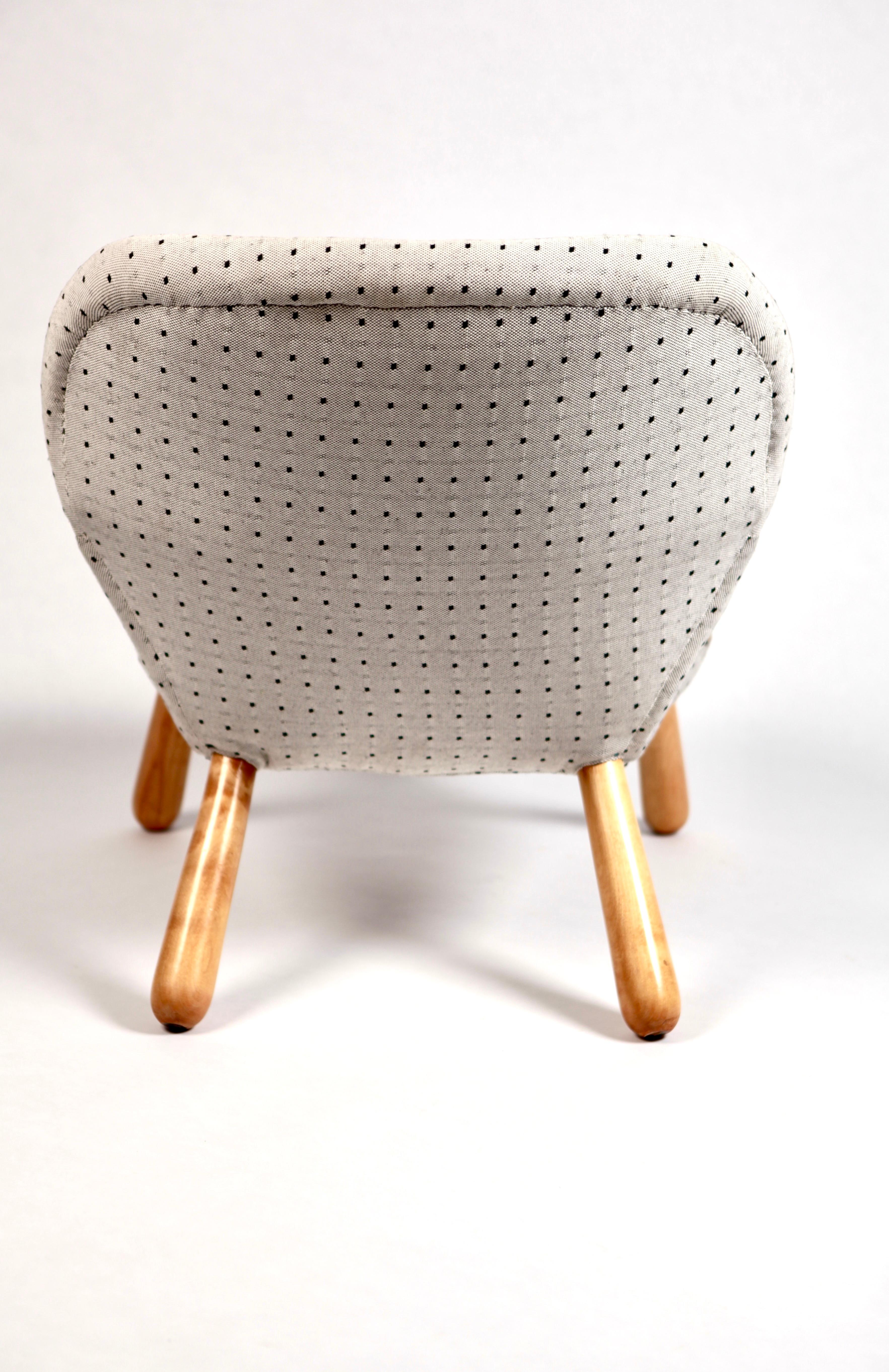 Danish Philip Arctander Clam Chair by Nordisk Stål  Denmark, 1940s