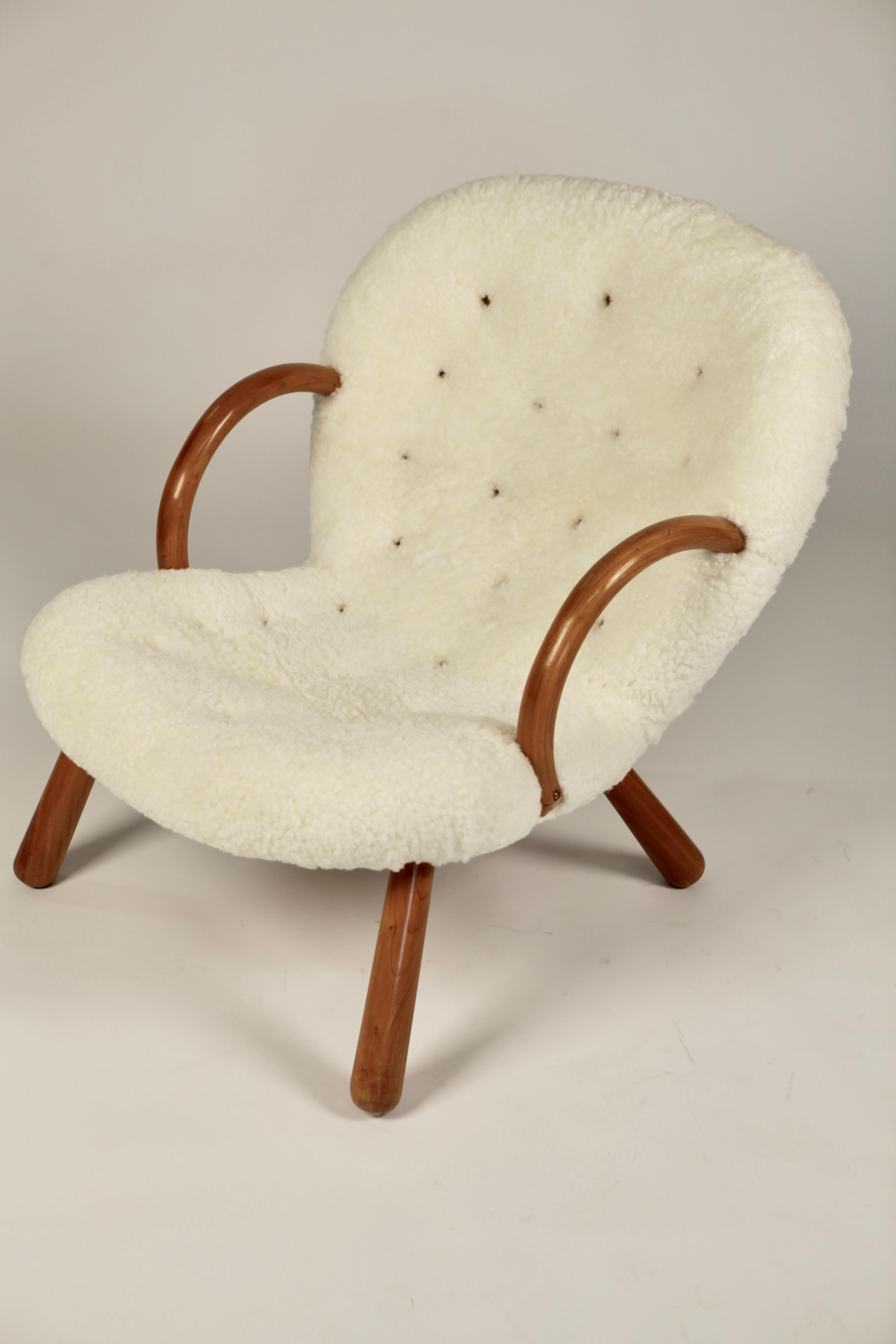 Philip Arctander Clam Chair by Nordisk Stål  Denmark, 1940s 1