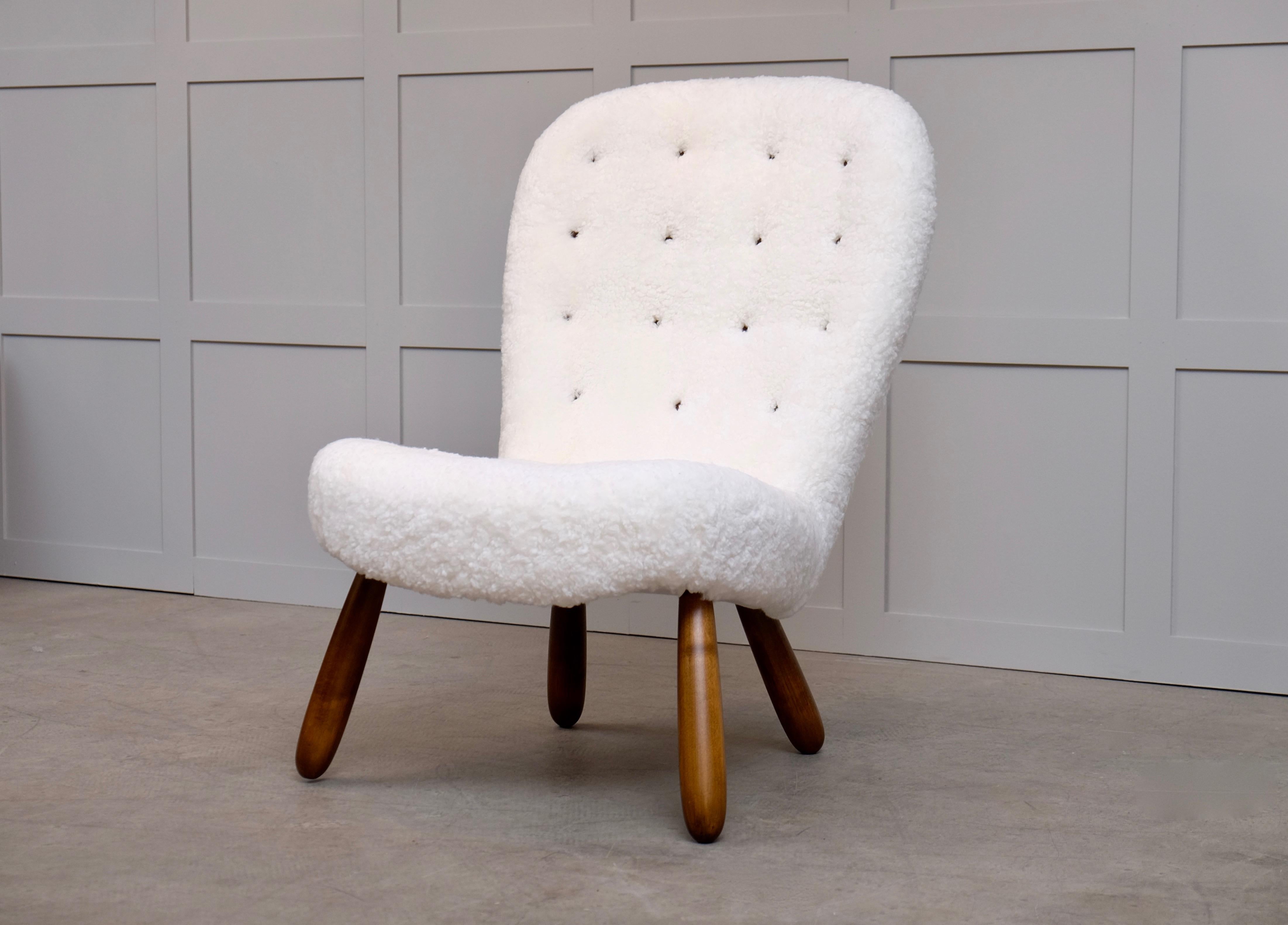 Arnold Madsen „Clam Chair“ hergestellt von Madsen & Schubell, 1950er Jahre im Angebot 1