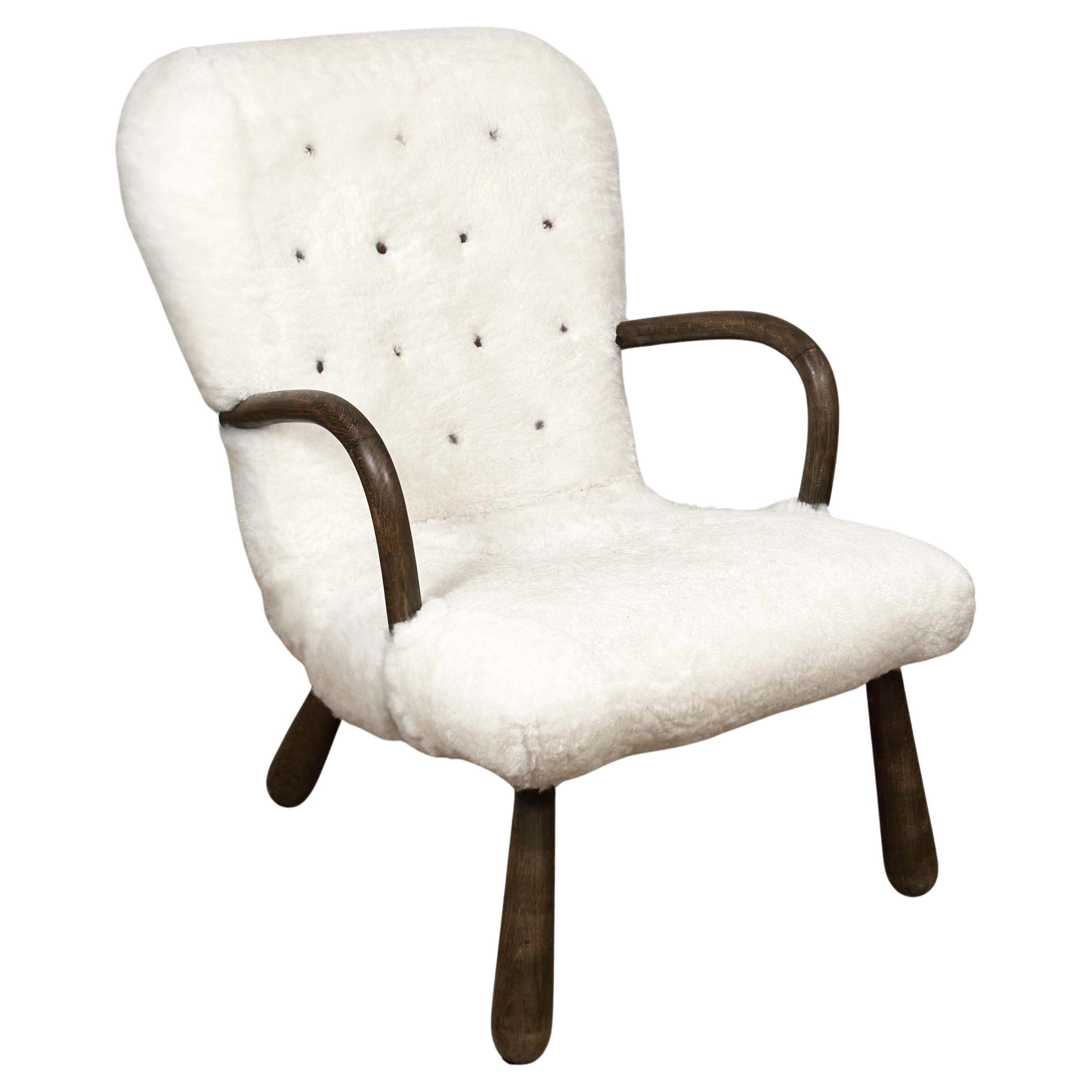 Philip Arctander Sheepskin Clam Chair by Vik & Blindheim
