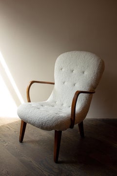 Philip Arctander-Style Sherpa Armchair